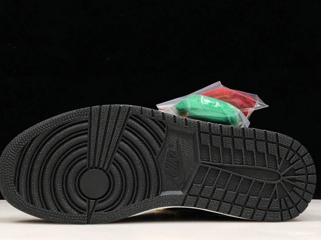 Team High AV3905-038 Black SoleFly Jordan OG 1 Retro Orange-Fir x Air 1029